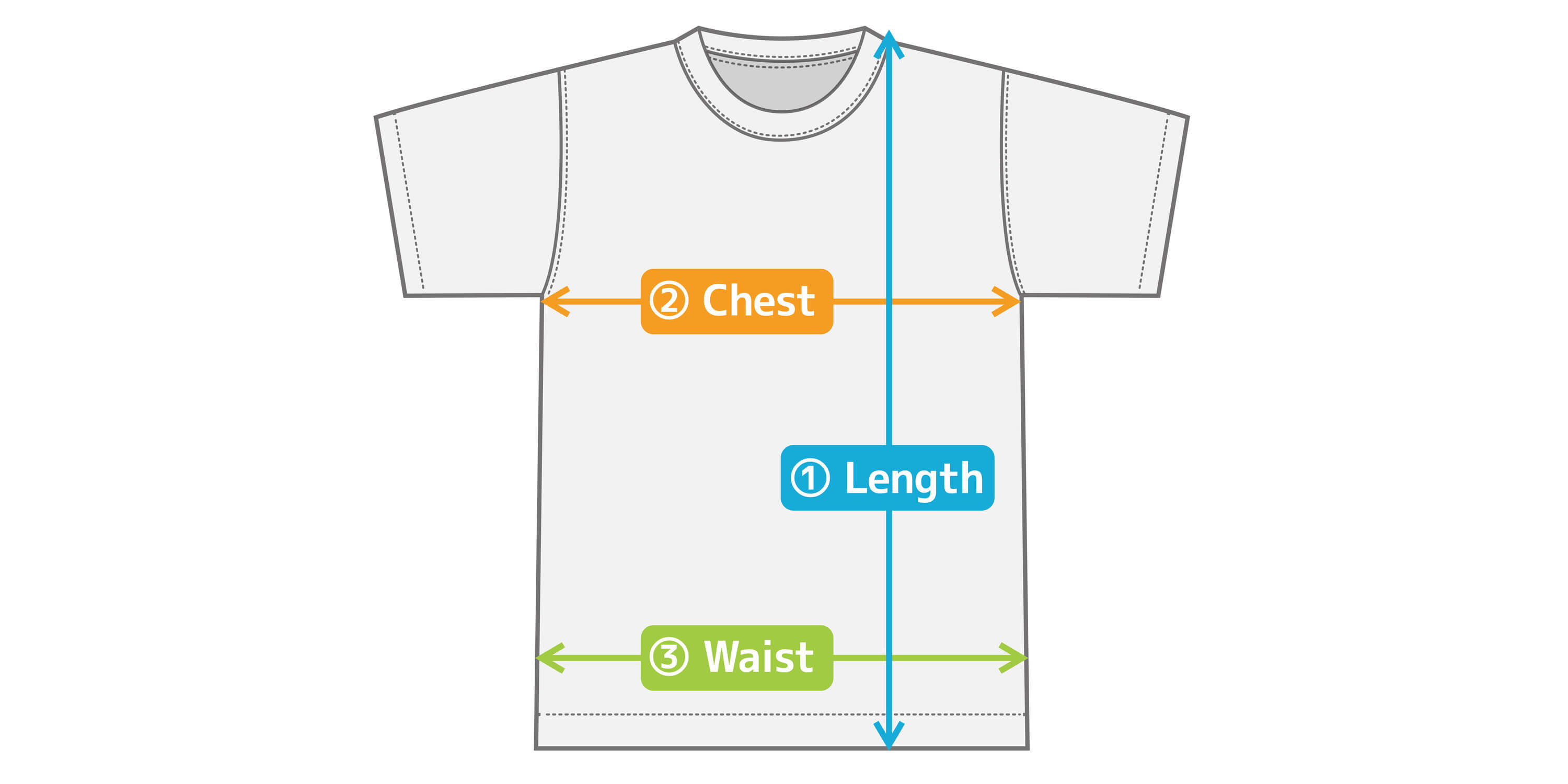 t shirt length and width