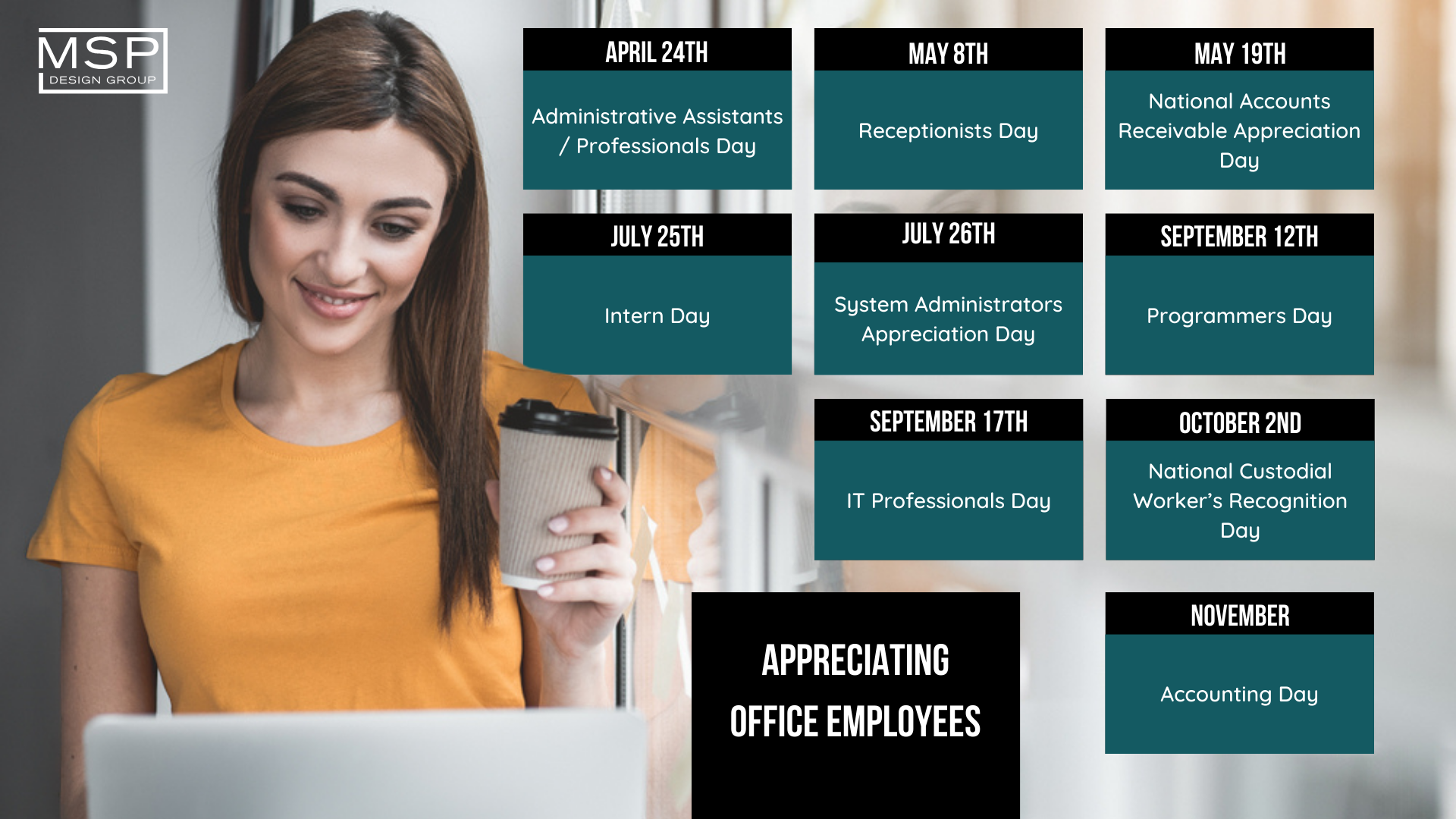 Employee Appreciation Calendar - Office Employees